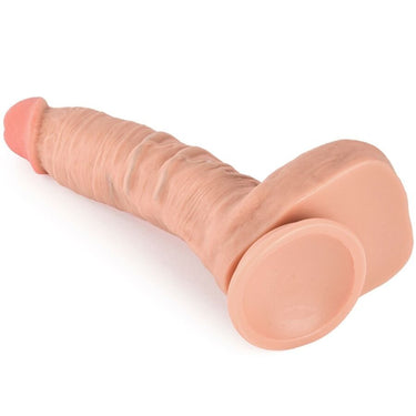 Dildo realistico doppia densità 16,5 cm con ventosa sicura